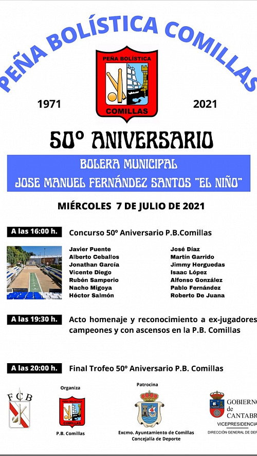 50 Aniversario Peña Bolística de Comillas