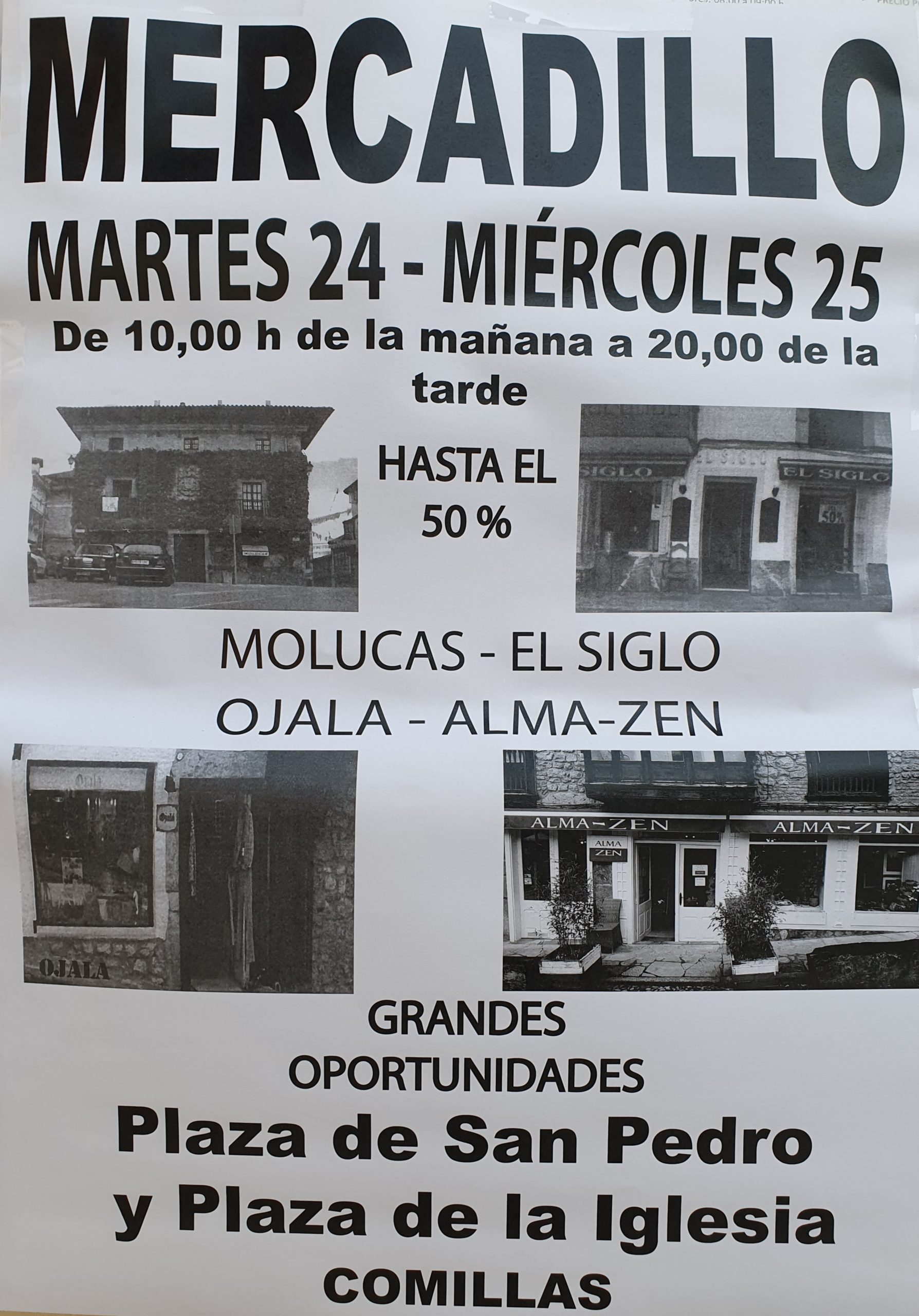 MERCADILLO: MOLUCAS · EL SIGLO · OJALA · ALMA-ZEN