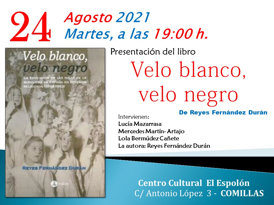 PRESENTACIÓN DEL LIBRO «VELO BLANCO, VELO NEGRO»