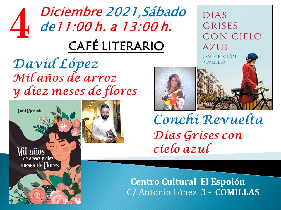 CAFÉ LITERARIO – David López y Conchi Revuelta –