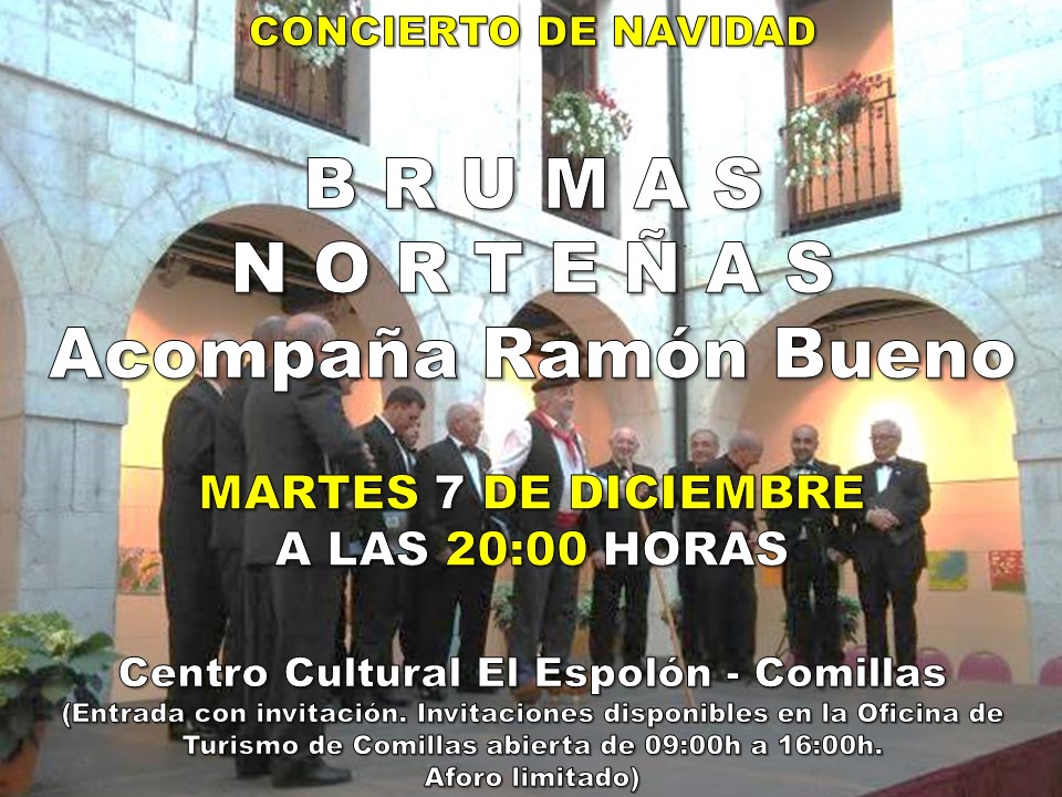 CONCIERTO DE NAVIDAD BRUMAS NORTEÑAS ACOMPAÑA RAMÓN BUENO