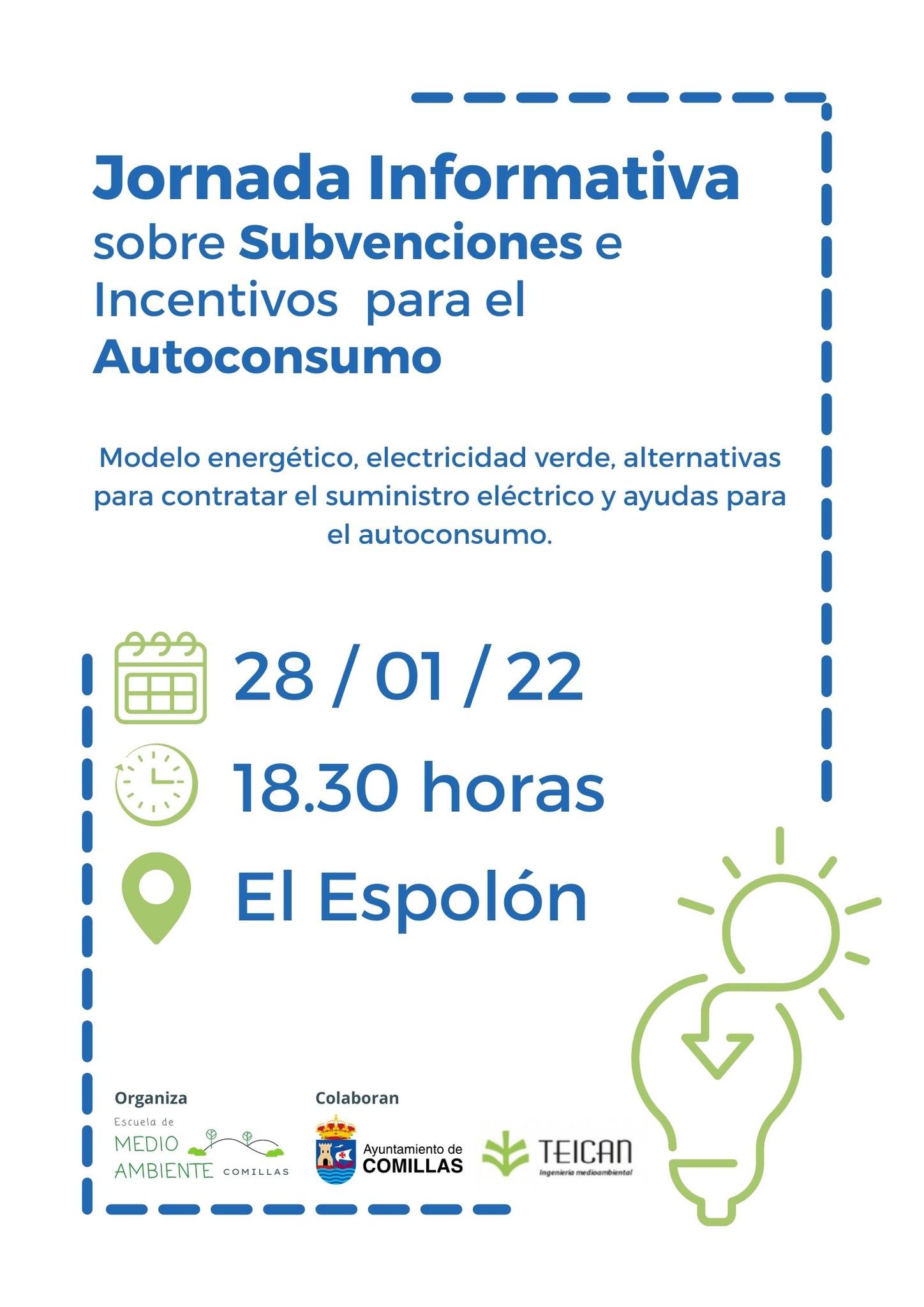 JORNADA INFORMATIVA SOBRE SUBVENCIONES E INCENTIVOS PARA EL AUTOCONSUMO