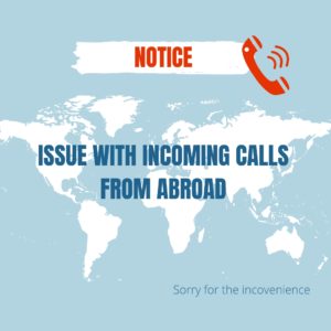 INCOMING INTERNATIONAL CALLS