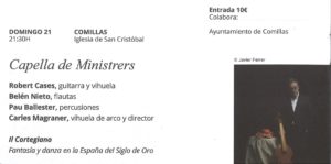 CAPELLA DE MINISTRERS (CONCIERTO F.I.S.)