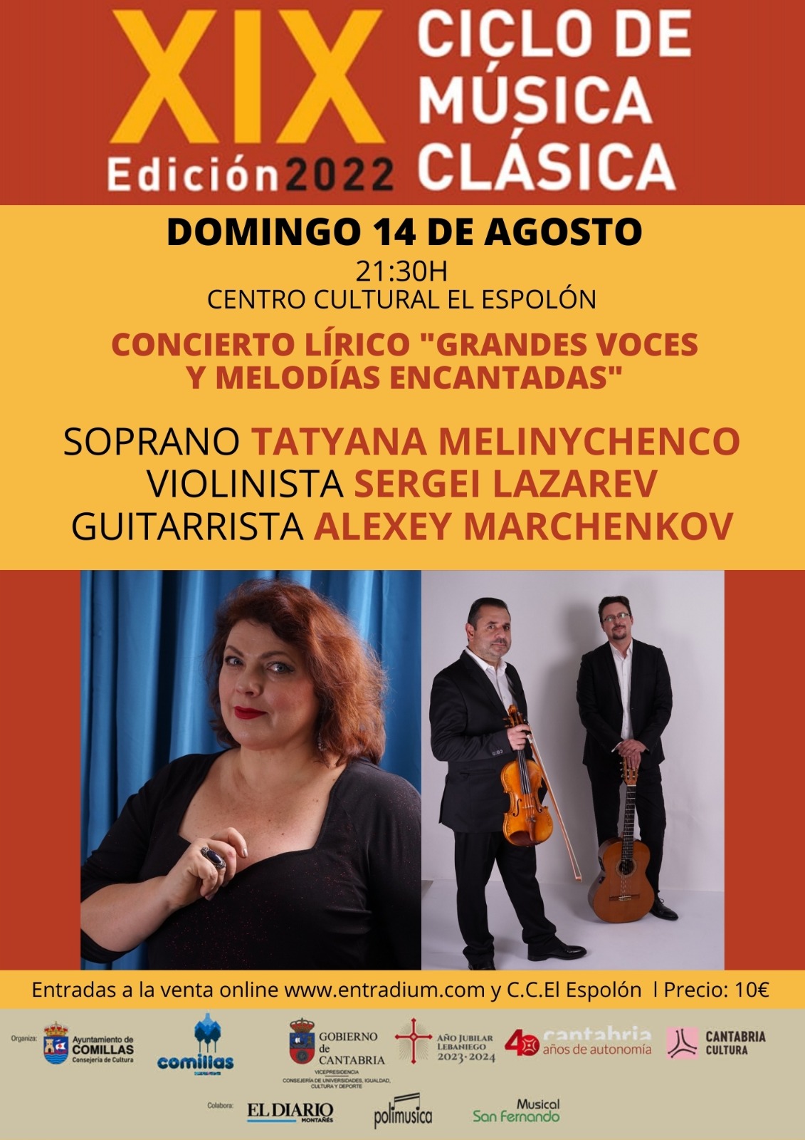 CAPRICHOS MUSICALES DE COMILLAS. Concierto lírico “Grandes voces y melodías encantadas”