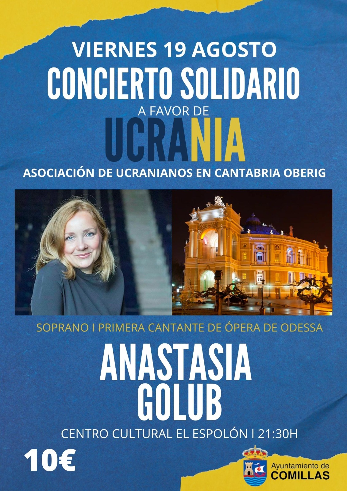 CONCIERTO SOLIDARIO A FAVOR DE UCRANIA ANASTASIA GOLUB