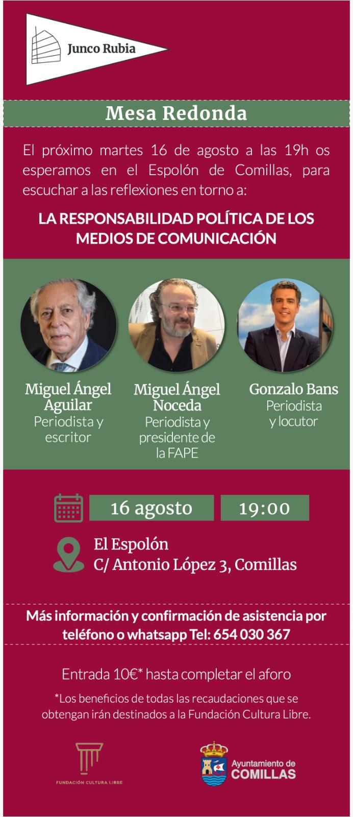 MESA REDONDA: LA RESPONSABILIDAD POLÍTICA DE LOS MEDIOS DE COMUNICACIÓN