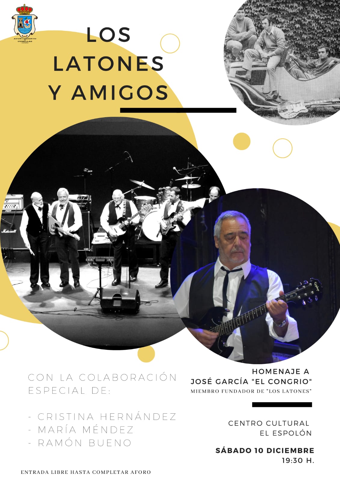 LOS LATONES Y AMIGOS, HOMENAJE A JOSE GARCÍA «EL CONGRIO»