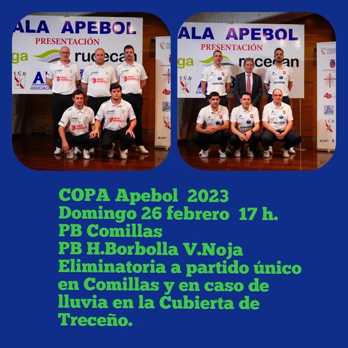 Bolos PB COMILLAS – PB H. BORBOLLA V. NOJA