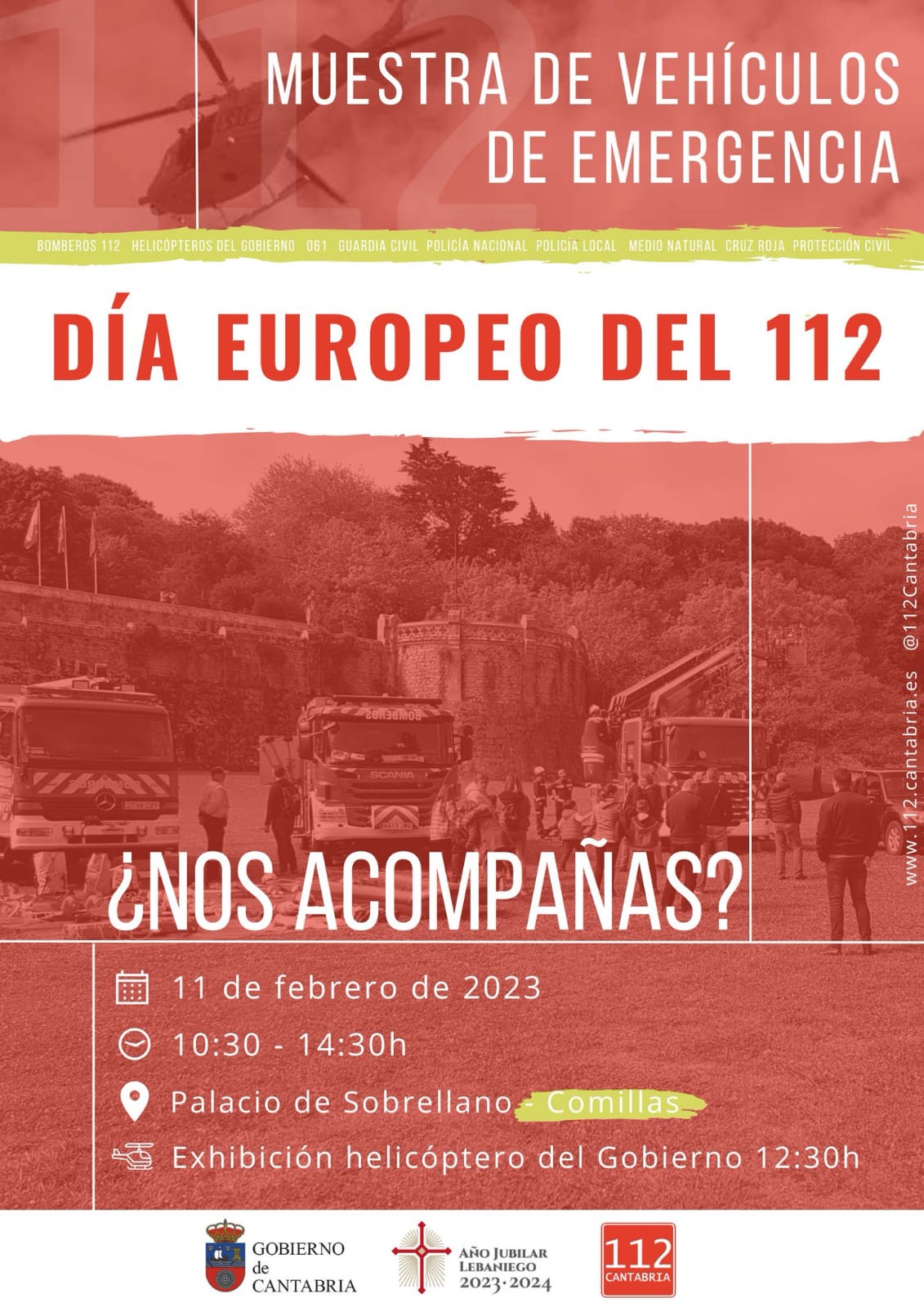 MUESTRA DE VEHÍCULOS DE EMERGENCIA. Día europeo del 112.