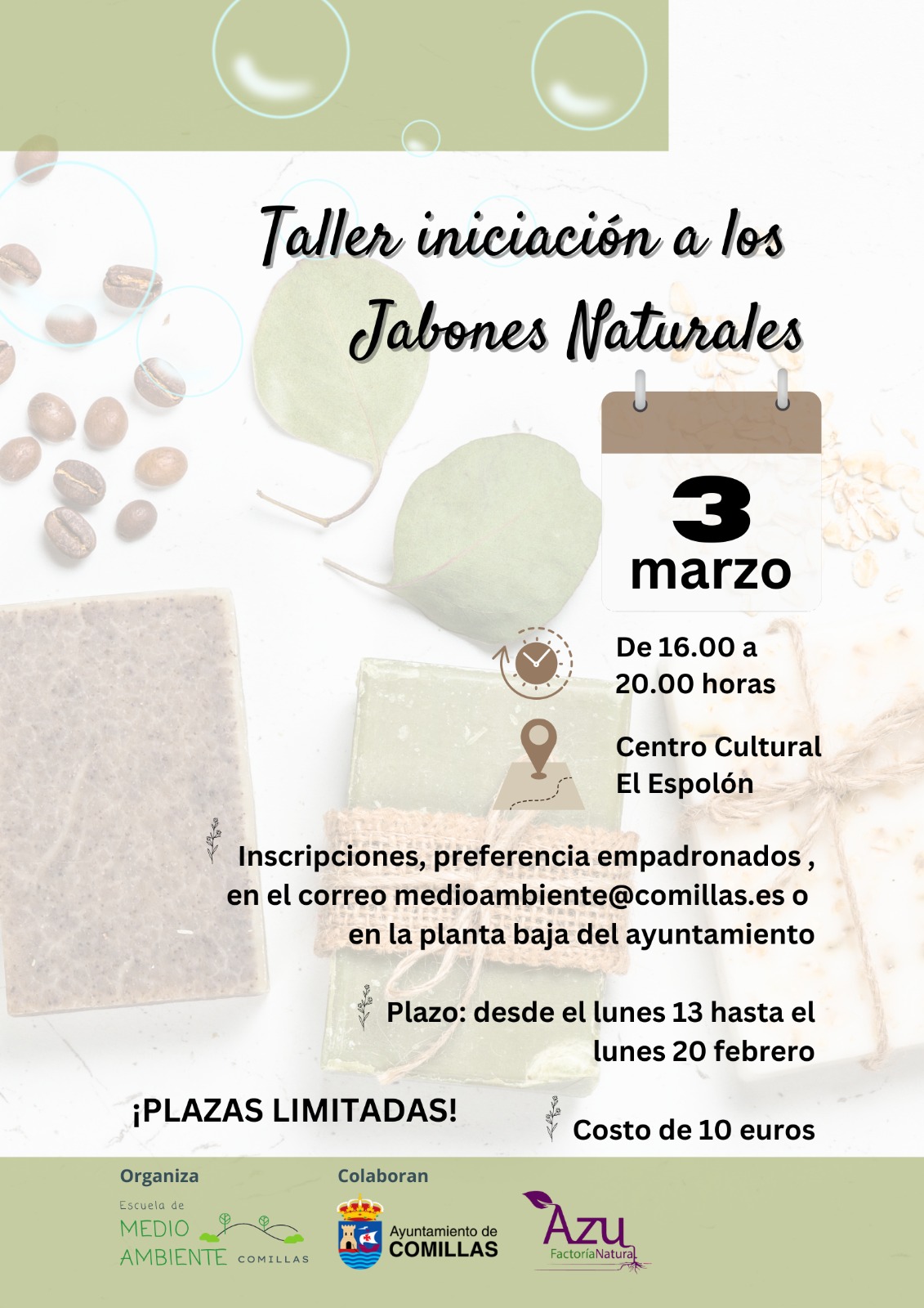 TALLER INICIACION A LOS JABONES NATURALES