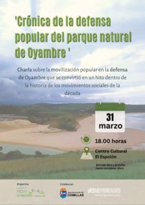 CRÓNICA DE LA DEFENSA POPULAR DEL PARQUE NATURAL DE OYAMBRE