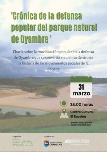 CRÓNICA DE LA DEFENSA POPULAR DEL PARQUE NATURAL DE OYAMBRE