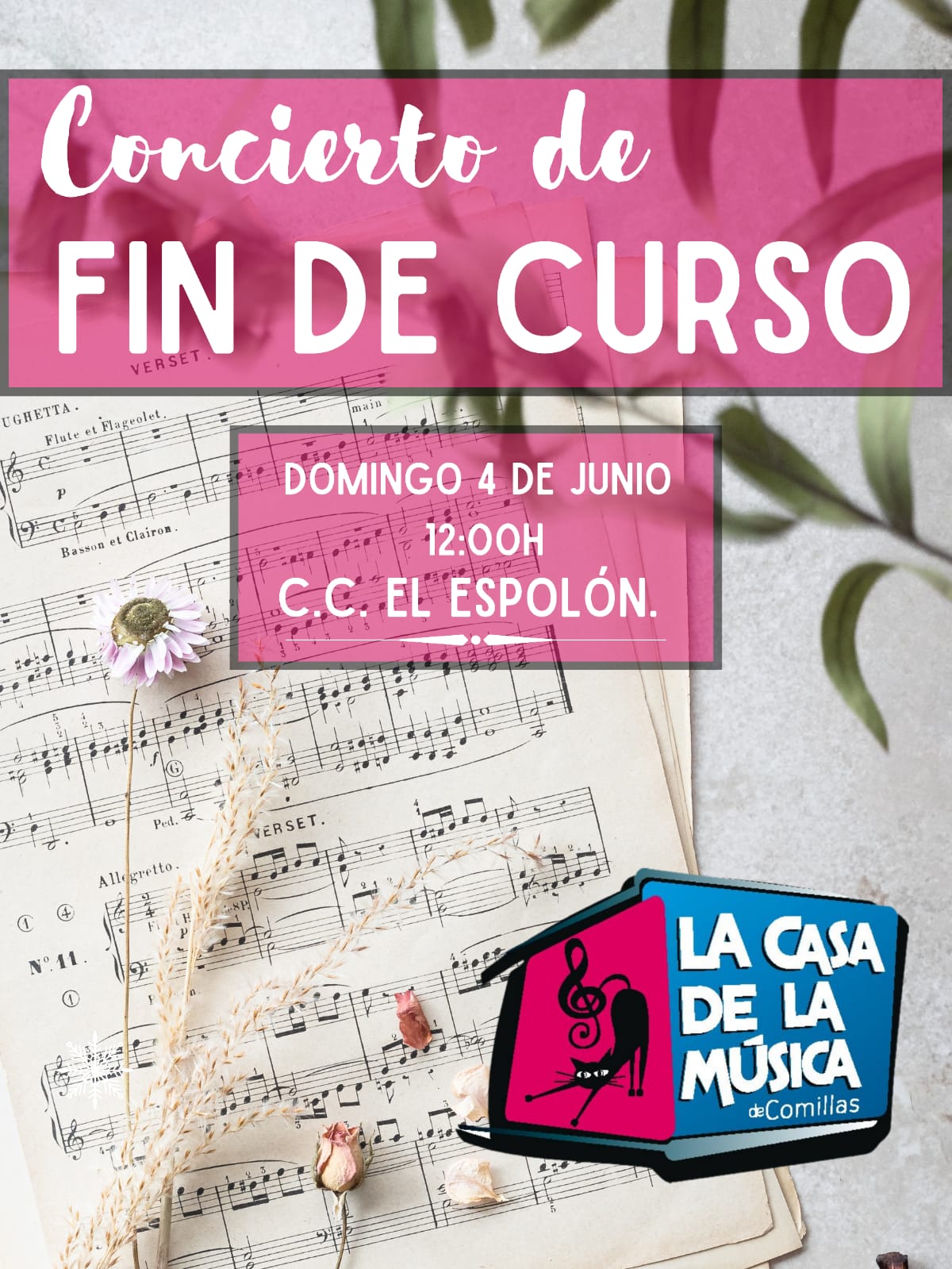 CONCIERTO FIN DE CURSO LA CASA DE LA MÚSICA