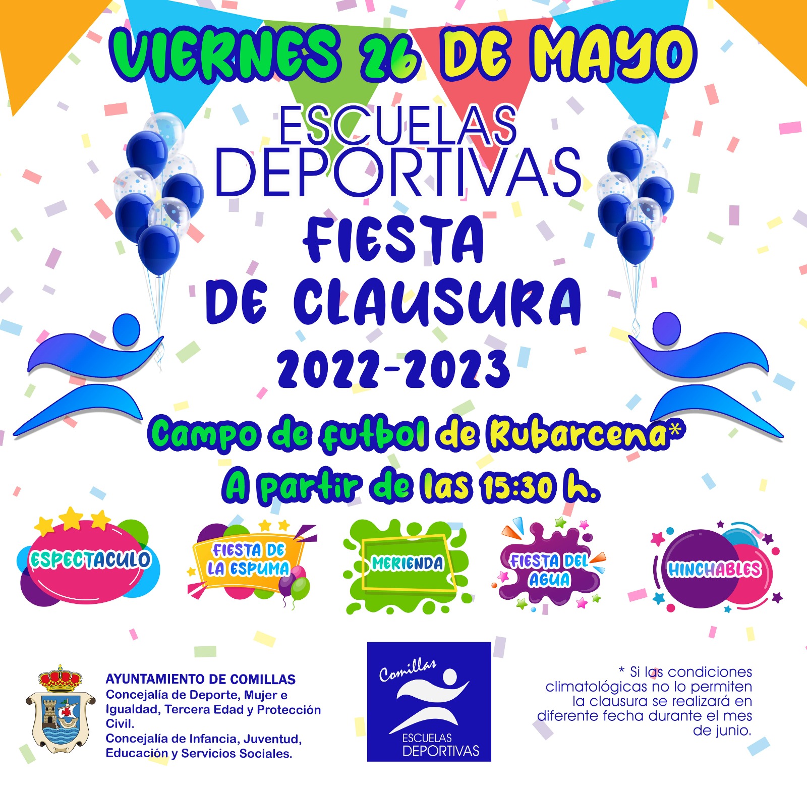 CLAUSURA DE LAS ESCUELAS DEPORTIVAS