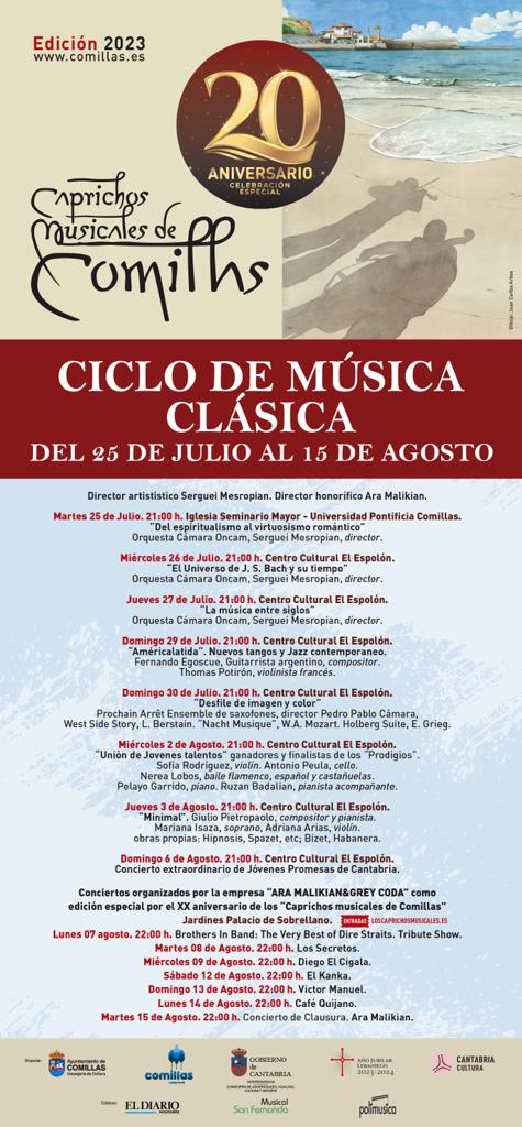 XX CICLO DE MUSICA CLASICA CAPRICHOS MUSICALES DE COMILLAS