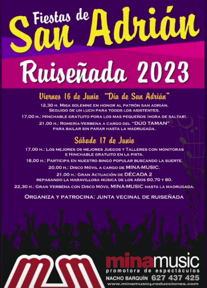 FIESTAS SAN ADRIAN RUISEÑADA