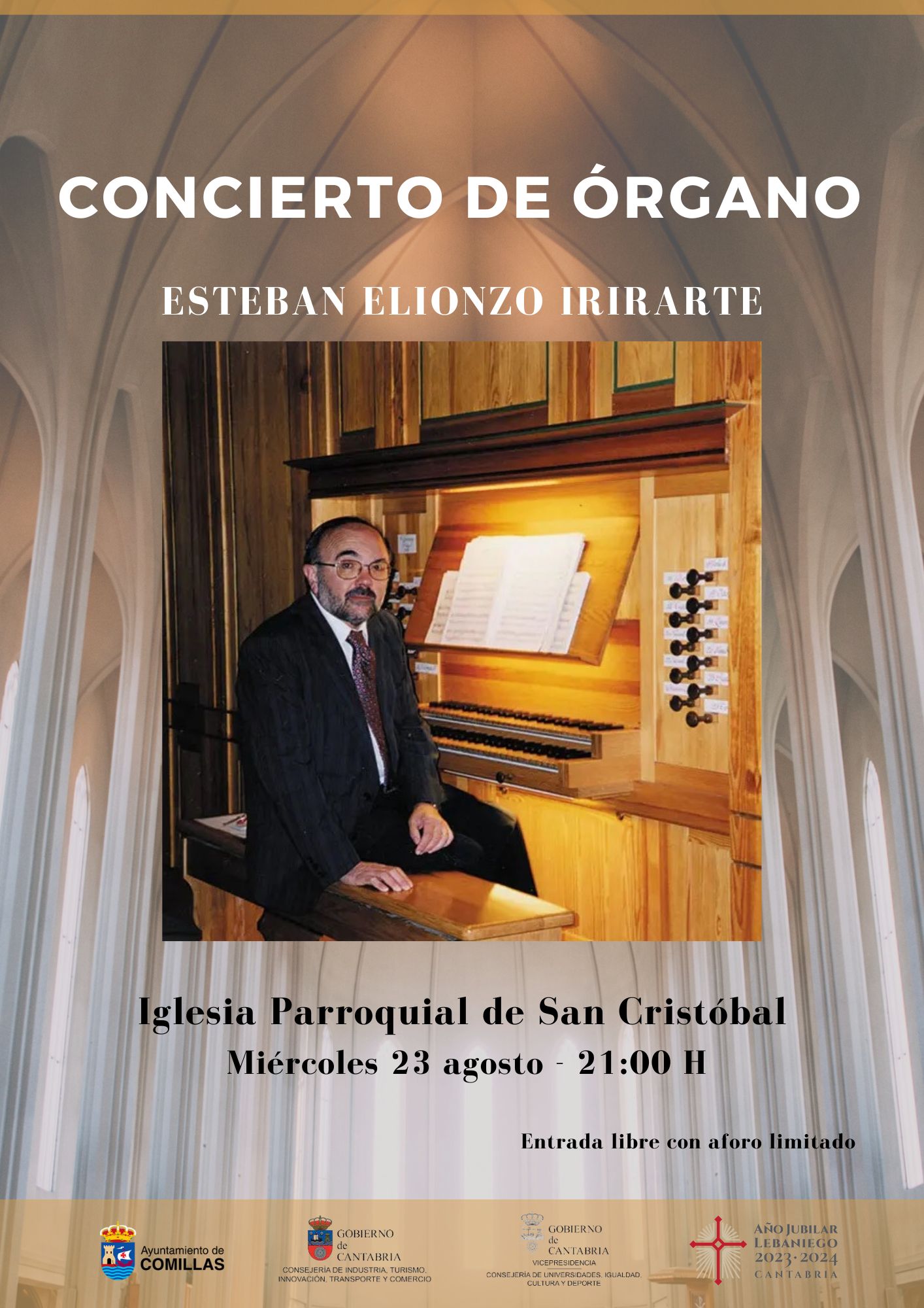 CONCIERTO DE ÓRGANO POR ESTEBAN ELIONZO IRIRARTE