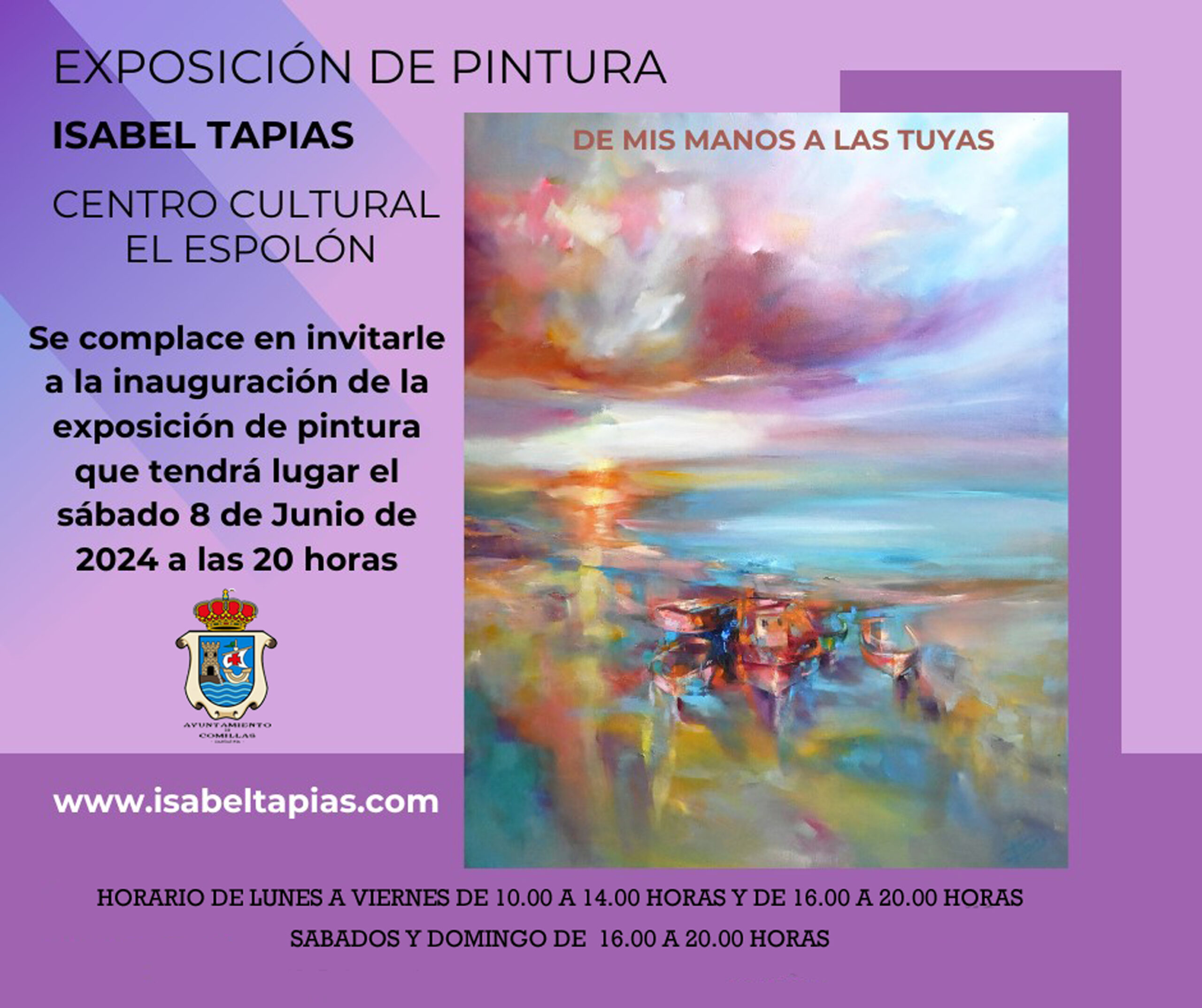 INAUGURACIÓN EXPOSCIÓN DE PINTURA Isabel Tapias