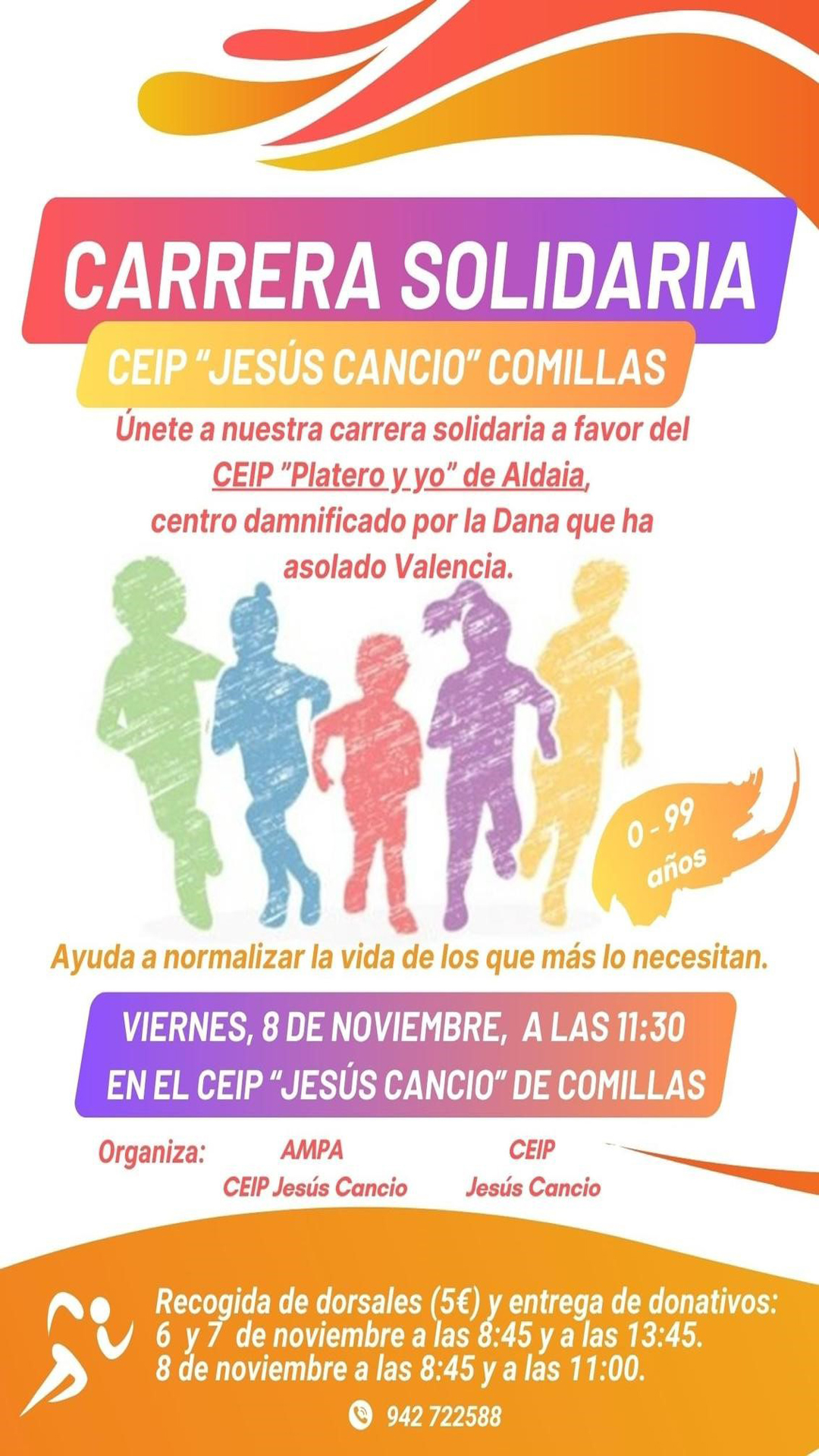 CARRERA SOLIDARIA CEIP “JESUS CANCIO” COMILLAS