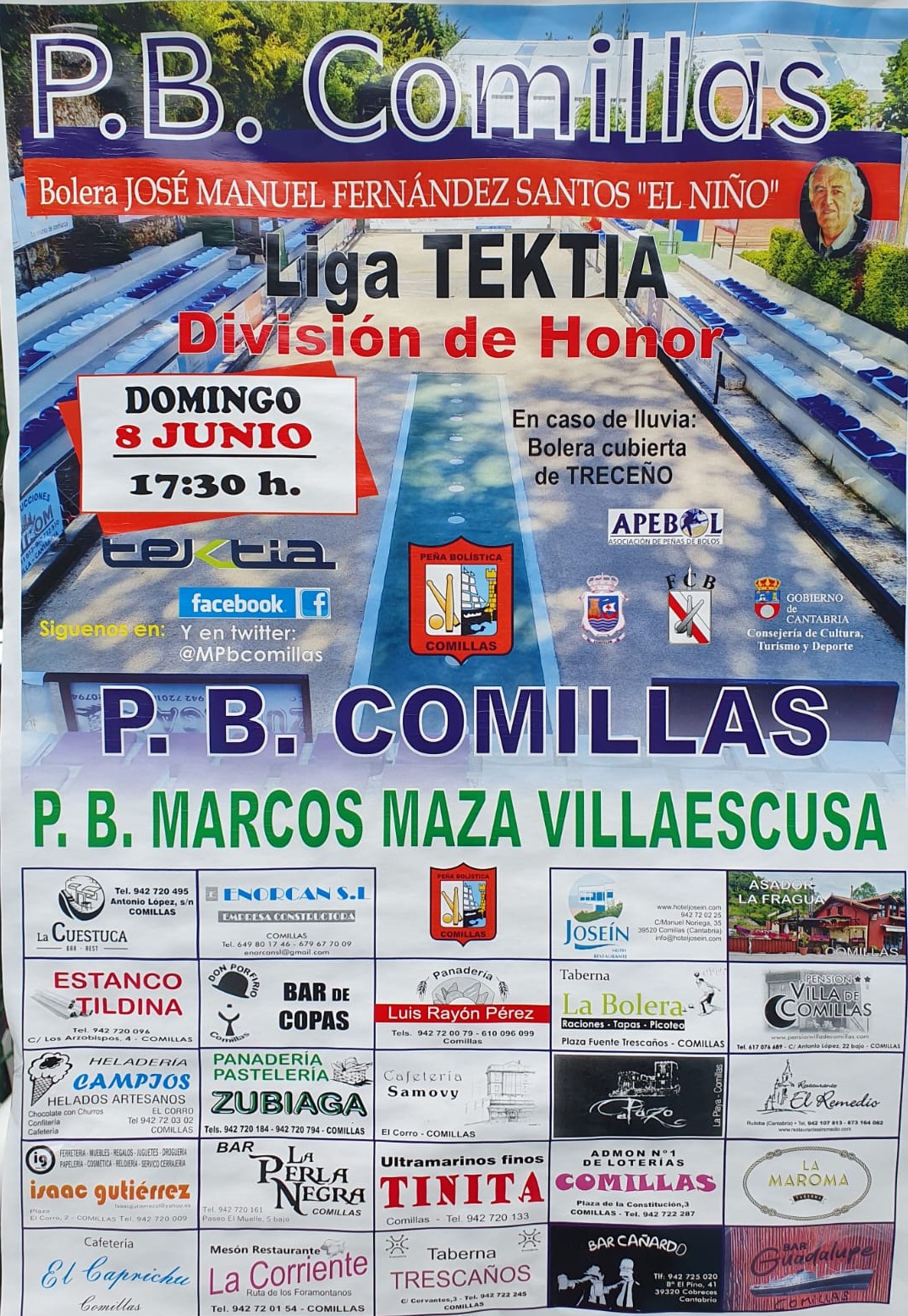 PARTIDO BOLOS: P.B. COMILLAS – P.B. MARCOS MAZA VILLAESCUSA