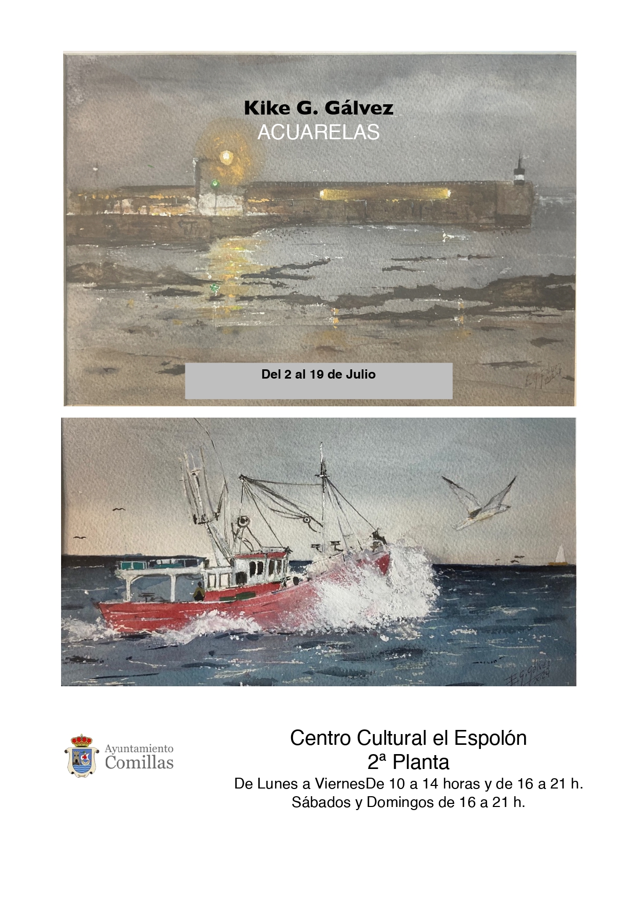 EXPOSICION KIKE G. GALVEZ ACUARELAS