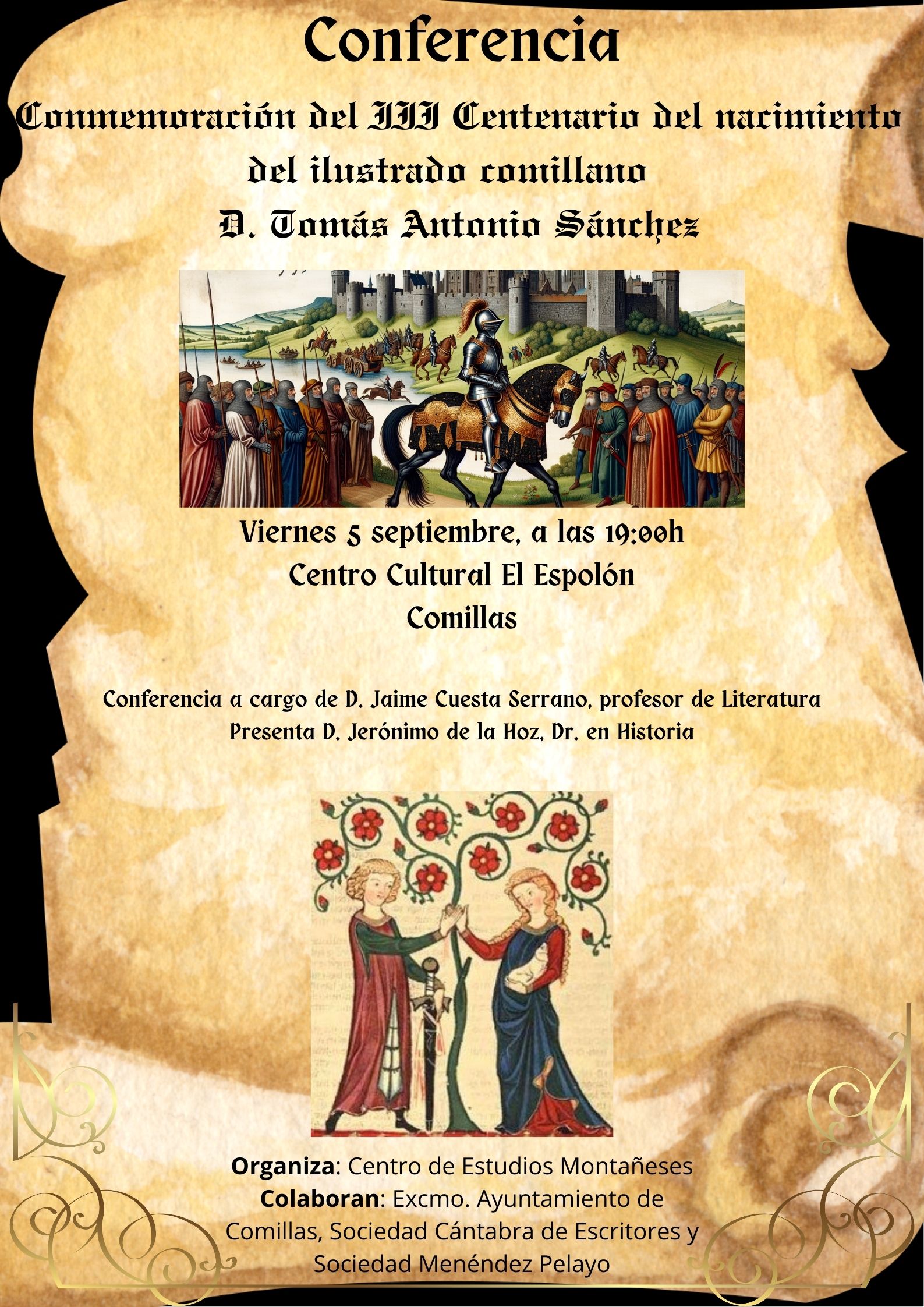 CONFERENCIA “CONMEMORACIÓN DEL III CENTENARIO DEL NACIMIENTO DE D. TOMÁS ANTONIO SÁNCHEZ”