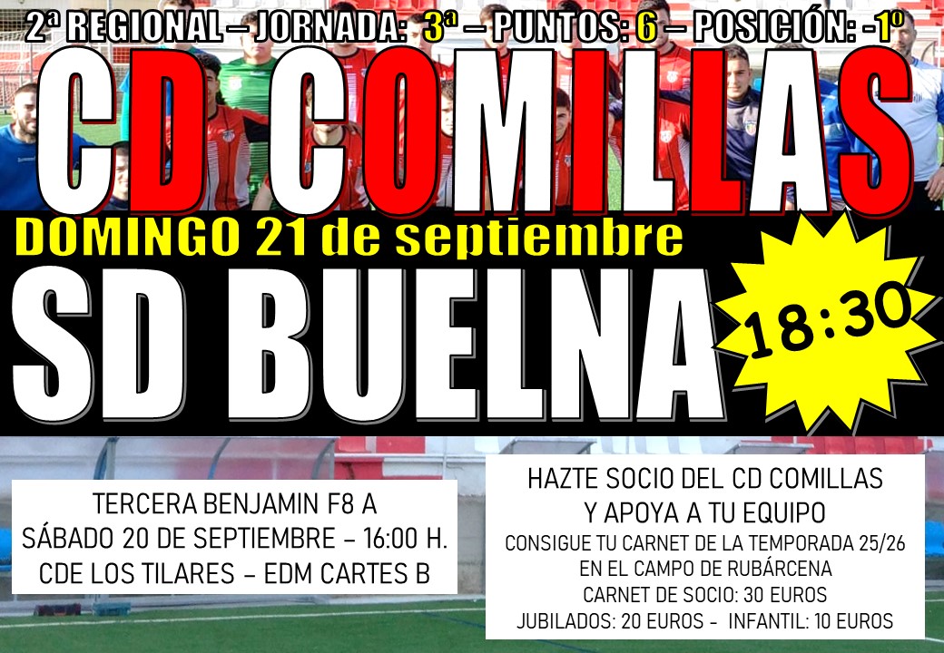 PARTIDO CD COMILLAS CONTRA SD BUELNA